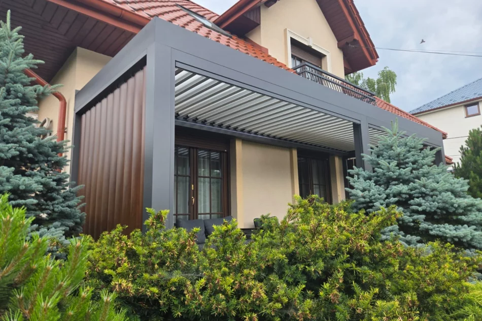 Nowoczesne pergole aluminiowe , zadaszenia tarasowe   /    Alluminio.pl - zdjęcie 6
