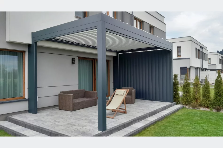 Nowoczesne pergole aluminiowe , zadaszenia tarasowe   /    Alluminio.pl - zdjęcie 11