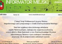 Kwietniowy numer Informatora Miejskiego z życzeniami Wielkanocnymi od władz Miasta Limanowa - zdjęcie główne