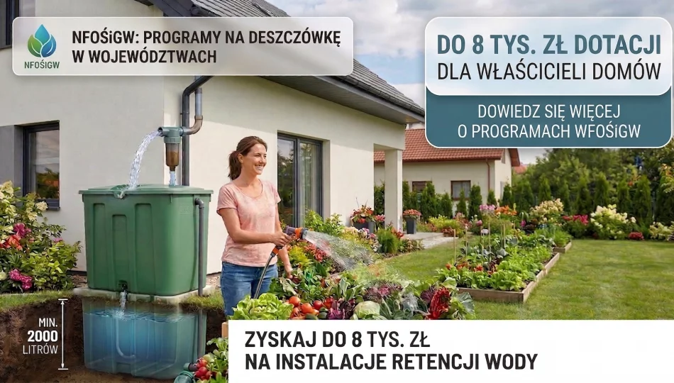 Wkrótce ruszą programy na instalacje wyłapujące deszczówkę - zdjęcie 1