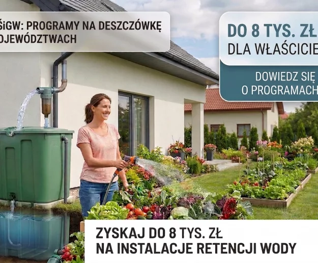 Wkrótce ruszą programy na instalacje wyłapujące deszczówkę - zdjęcie główne