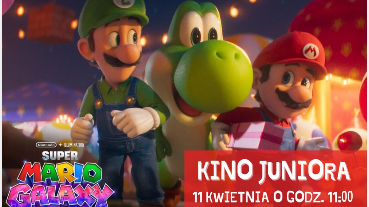 Super Mario ponownie na wielkim ekranie! Kosmiczna przygoda w Kinie Juniora!