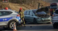 Zderzenie trzech samochodów na „krajówce” - zdjęcie 4
