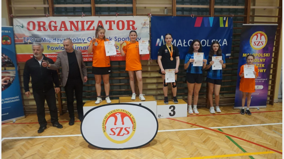 Mocny akcent zawodników z naszego powiatu w szkolnej rywalizacji/Fot.: MOS Limanowa.