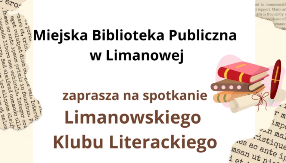 Kwietniowe spotkanie Limanowskiego Klubu Literackiego w Miejskiej Bibliotece Publicznej - zdjęcie 1