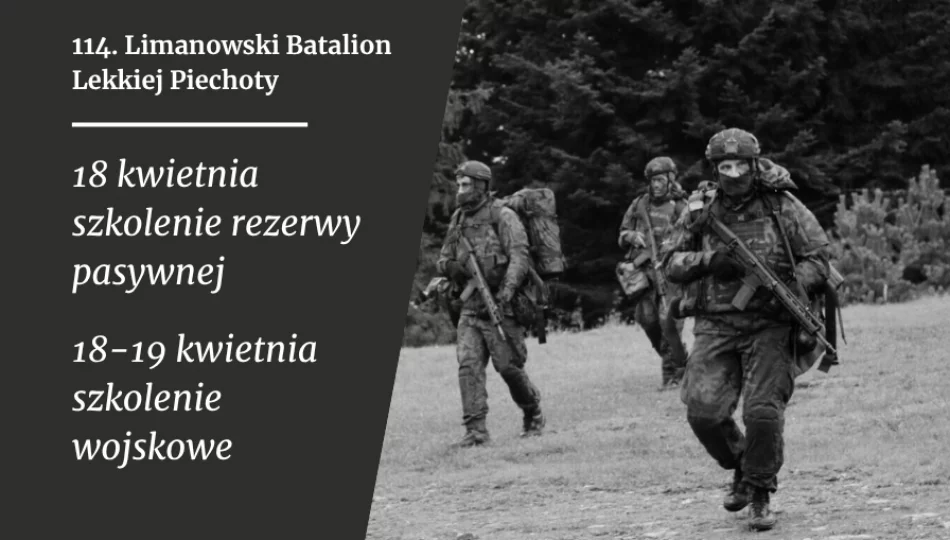 Informacja o szkoleniach wojskowych  - zdjęcie 1