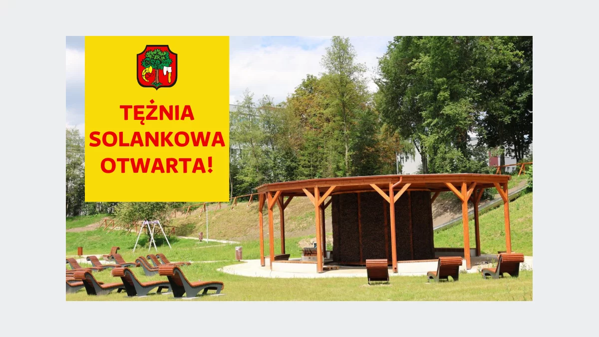 Tężnia solankowa uruchomiona!