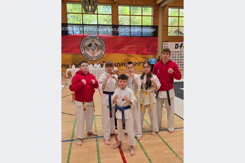 5 złotych medali i 1 srebrny dla zawodników Limanowskiego Klubu Kyokushin Karate w Schweinfurt w Niemczech - zdjęcie 5