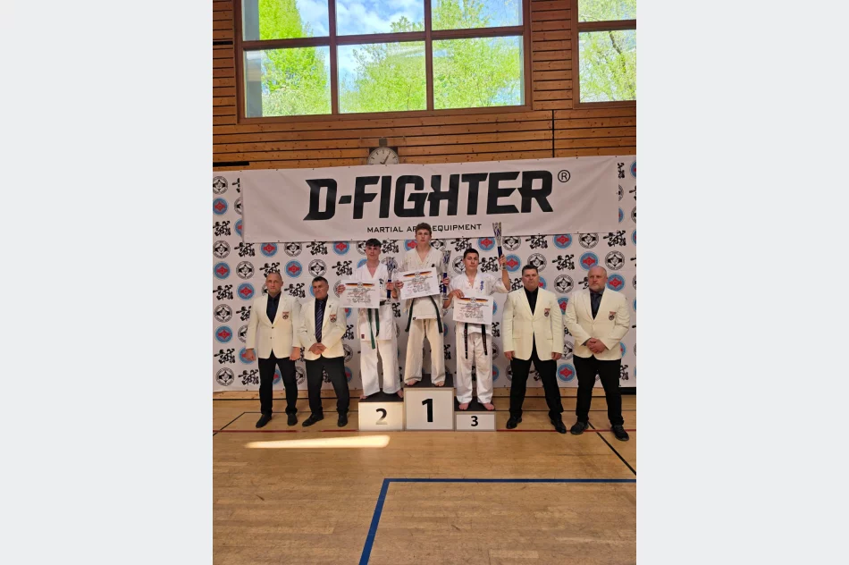 5 złotych medali i 1 srebrny dla zawodników Limanowskiego Klubu Kyokushin Karate w Schweinfurt w Niemczech - zdjęcie 7