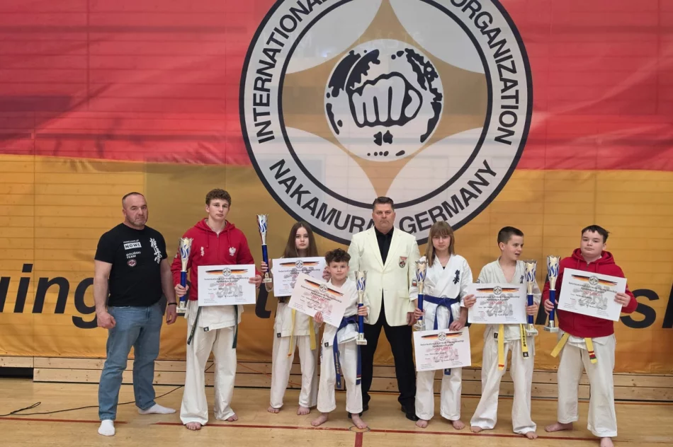 5 złotych medali i 1 srebrny dla zawodników Limanowskiego Klubu Kyokushin Karate w Schweinfurt w Niemczech - zdjęcie 13
