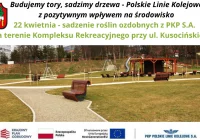 Sadzenie drzew w ramach akcji „Budujemy tory, sadzimy drzewa” w Limanowej - zdjęcie główne