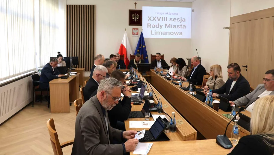 Odbyła się XXVIII Sesja Rady Miasta Limanowa - zdjęcie 1