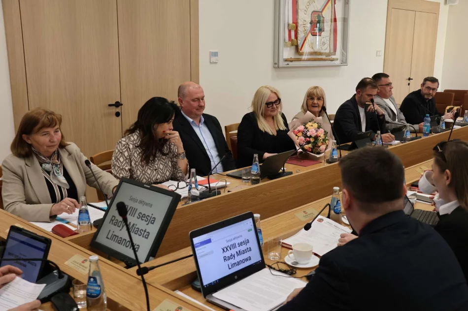 Odbyła się XXVIII Sesja Rady Miasta Limanowa - zdjęcie 12