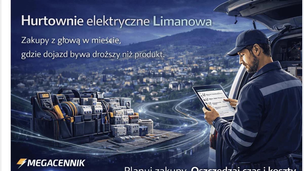 Hurtownie elektryczne Limanowa: zakupy z głową w mieście, gdzie dojazd bywa droższy niż produkt