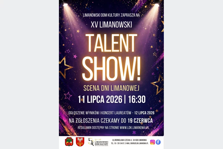 XV Limanowski Talent Show - zachęcamy do udziału! - zdjęcie 2