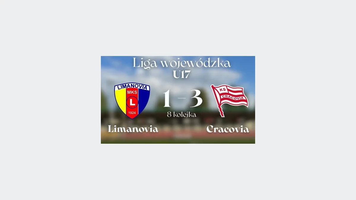 U-17: Dobra pierwsza połowa nie wystarczyła. Limanovia przegrała z Cracovią/Fot.: Limanovia.