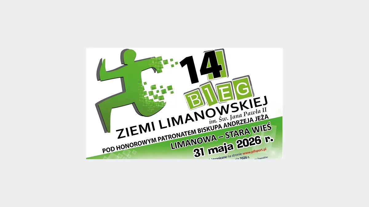31 maja odbędzie się 14 Bieg Ziemi Limanowskiej
