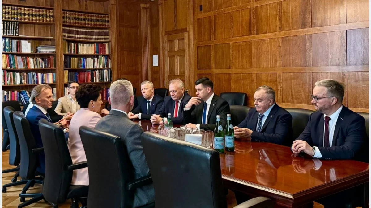 Przedstawiciele województwa małopolskiego podczas uroczystości w Stanach Zjednoczonych