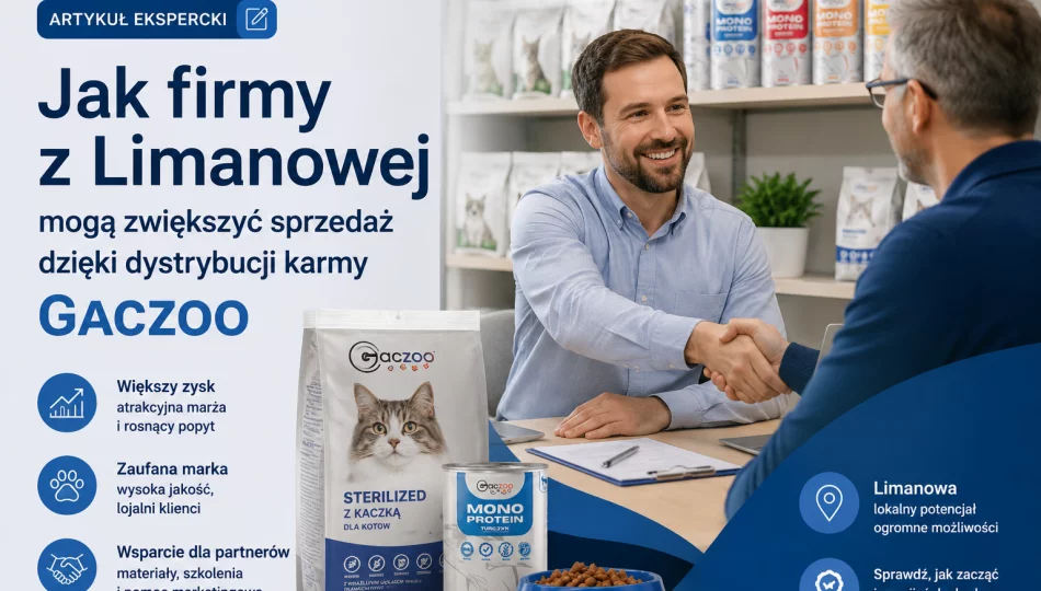 Jak firmy z Limanowej i okolic mogą drastycznie zwiększyć sprzedaż? Strategia dystrybucji karm premium marki Gaczoo - zdjęcie 1