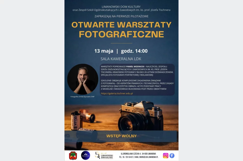 Bezpłatne warsztaty fotograficzne z Pawłem Wodnickim w Limanowskim Domu Kultury! - zdjęcie 2
