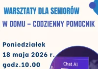 „AI w domu – codzienny pomocnik” – warsztaty dla Seniorów w bibliotece miejskiej - zdjęcie główne