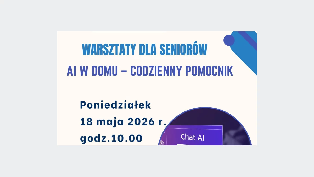 „AI w domu – codzienny pomocnik” – warsztaty dla Seniorów w bibliotece miejskiej