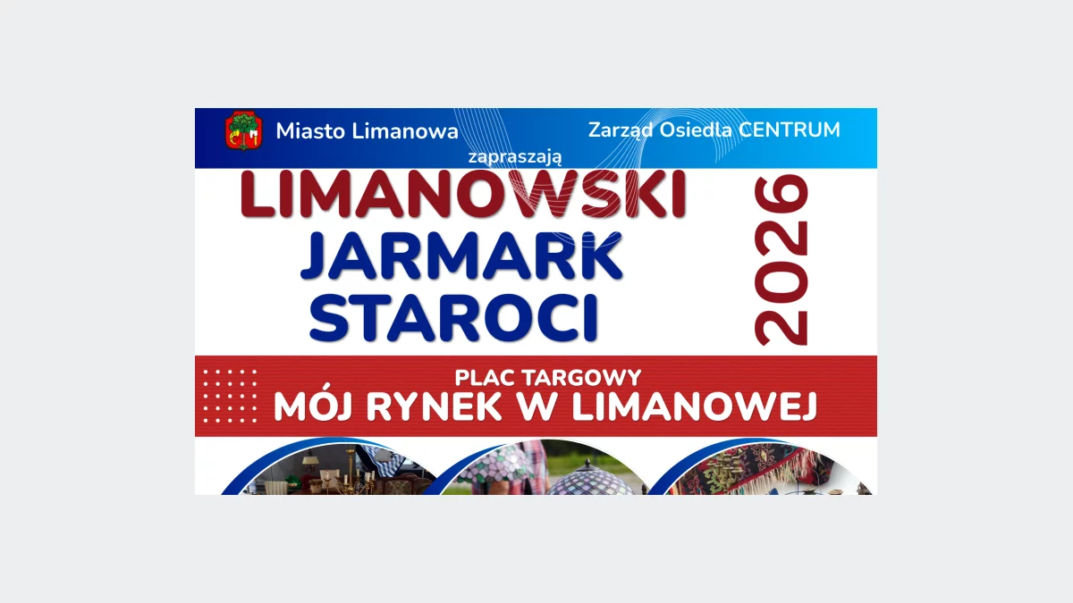 Limanowski Jarmark Staroci 16 maja – zaproszenie dla wystawców i miłośników antyków