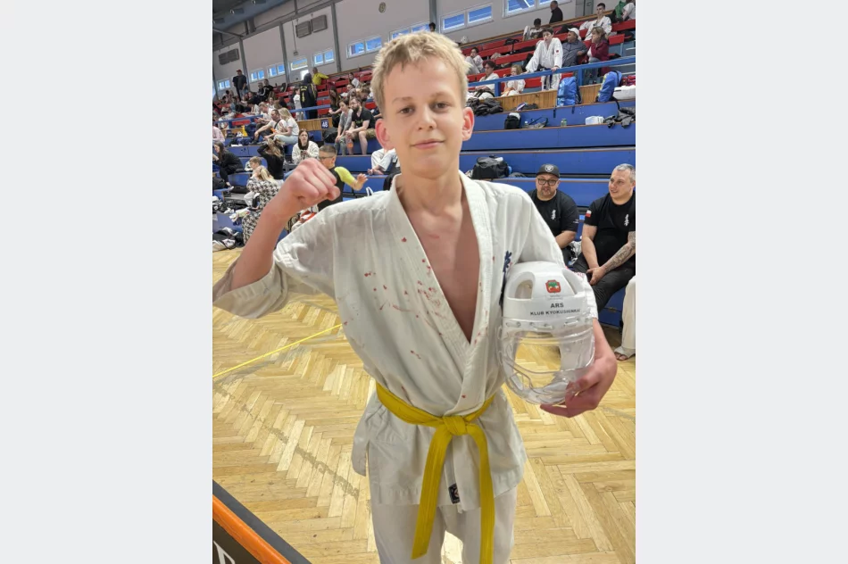 Złoty medal zawodnika ARS Limanowa – JONIEC TEAM, Jacka Stachonia, na Międzynarodowym Turnieju SILESIA CUP w Ostrawie - zdjęcie 2