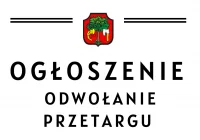 Ogłoszenie o odwołaniu przetargu - zdjęcie główne