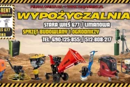 Wypożyczalnia Stara Wieś / Limanowa TROJAN-RENT WYNAJEM MINIKOPARKI 2TONY I WOZIDŁA 500KG myjka 300BAR do kostki! I wiele więcej! - zdjęcie główne