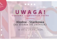 Czasowa organizacja ruchu ma drodze Kłodne - Stańkowa dnia 25.05 - zdjęcie główne