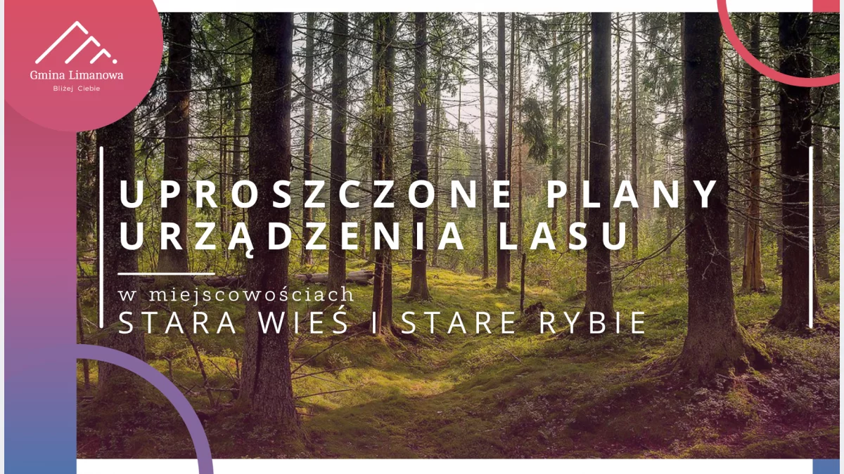 Uproszczone plany urządzenia lasu w miejscowościach Stara Wieś i Stare Rybie