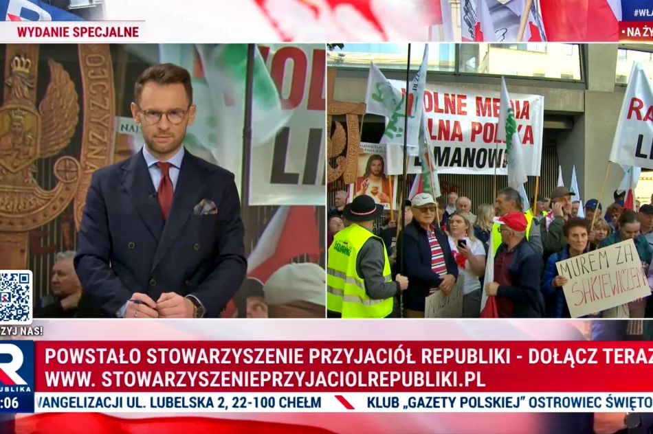 Radni powiatowi z „batami w rękach” na manifestacji w Warszawie (WIDEO) - zdjęcie 2
