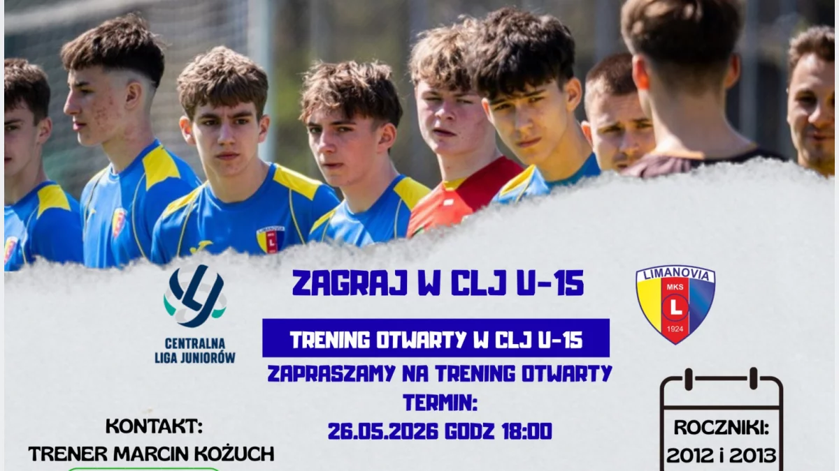 Szukają talentów piłkarskich do gry w Centralnej Lidze. Otwarty trening.