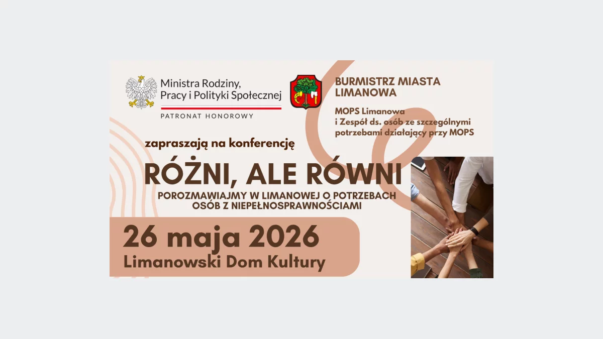 Konferencja poświęcona potrzebom osób z niepełnosprawnościami – we wtorek 26 maja w LDK