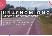 Uruchomiono stronę internetową inwestycji pn . Rozbudowa DK28 Kasina Wielka – Limanowa - zdjęcie główne