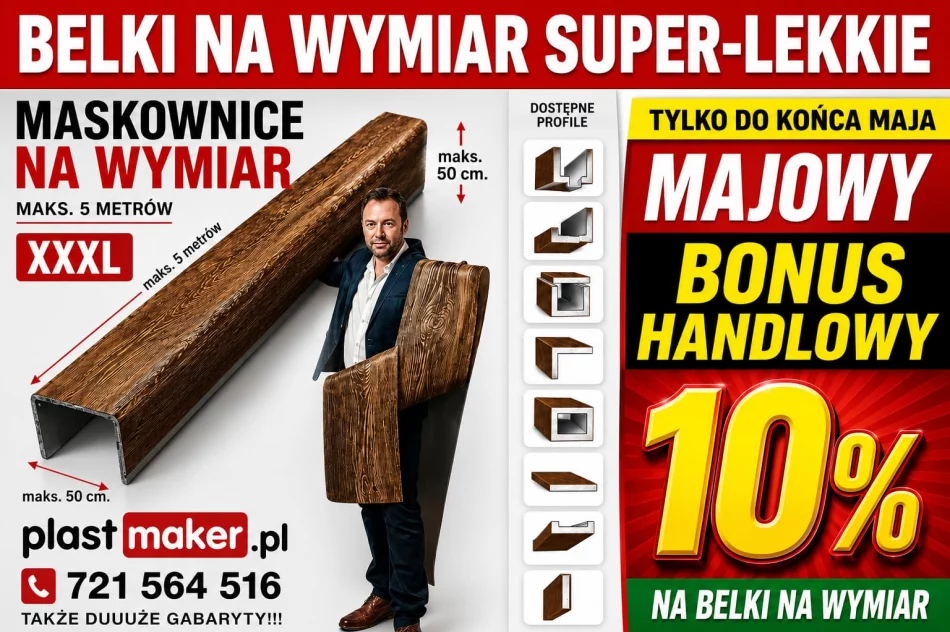Belki rustykalne sufitowe i maskownice na wymiar - BONUS MAJOWY 10 procent! - zdjęcie 1