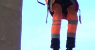 Akcja wewnątrz estakady. Nietypowe ćwiczenia ratunkowe na budowie S7 - zdjęcie 5