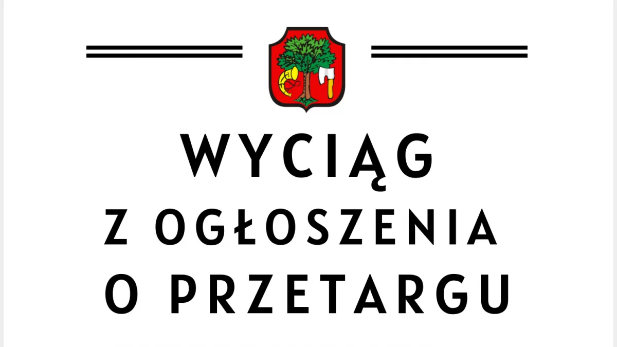 Ogłoszenie o przetargu