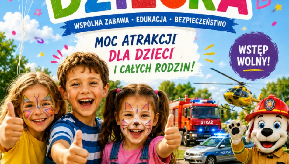 Bezpieczeństwo, edukacja i atrakcje – poznaj strefę służb mundurowych i ratowniczych podczas „Bezpiecznego Dnia Dziecka” - zdjęcie 1