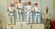 4 medale na Turnieju o Puchar Burmistrza Józefowa dla zawodników Limanowskiego Klubu Kyokushin Karate - zdjęcie 5