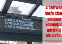 Informacja o funkcjonowaniu komunikacji miejskiej w dniu Bożego Ciała - zdjęcie główne