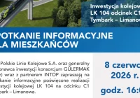 Spotkanie informacyjne dotyczące inwestycji kolejowej LK 104 – 8 czerwca w Limanowej - zdjęcie główne