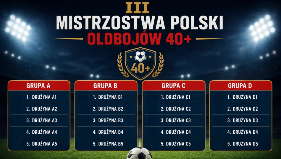 Rozlosowano grupy III Mistrzostw Polski Oldbojów 40+. Oldboy’s Limanovia organizatorem. - zdjęcie 1