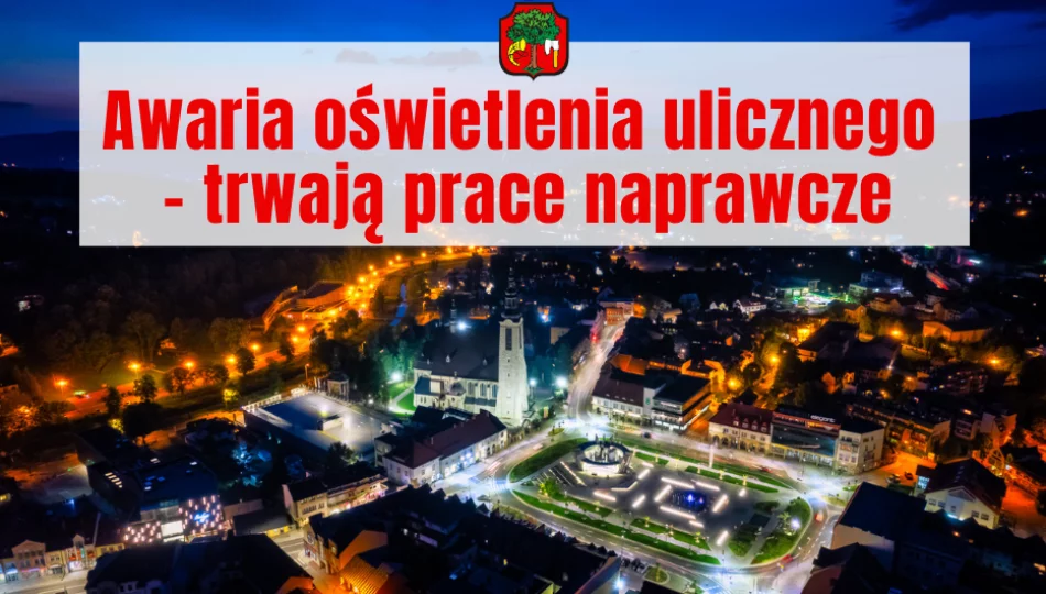 Awaria oświetlenia ulicznego na części ulic w Limanowej – trwają prace naprawcze - zdjęcie 1