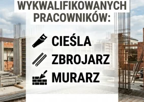 Firma budowlana BAUSA poszukuje pracowników! Praca w okolicach Limanowej!  CIEŚLA, ZBROJARZ, MURARZ - Zdjęcie główne