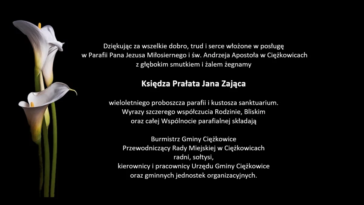 Kondolencje dla Rodziny i Bliskich