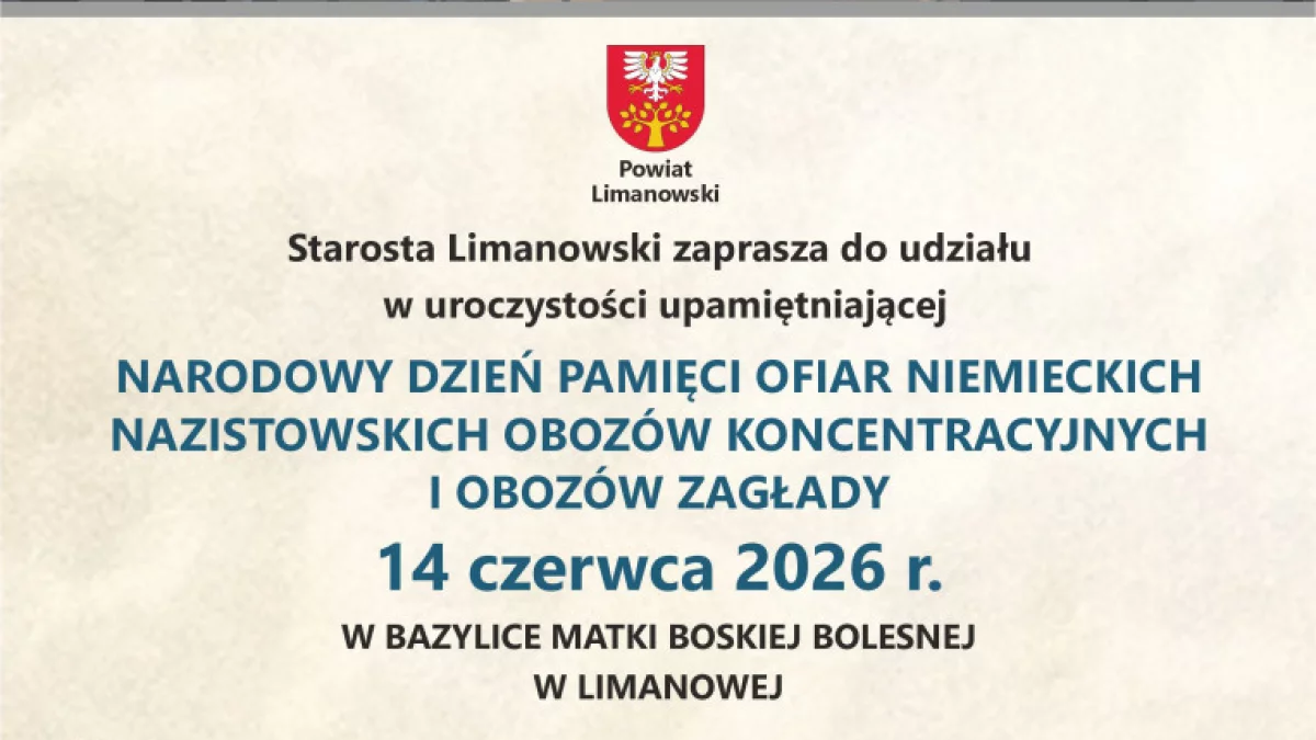 14 czerwca w Limanowej – wspólna pamięć o ofiarach niemieckich nazistowskich obozów
