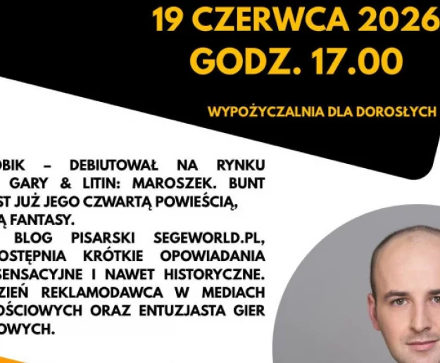 Biblioteka miejska zaprasza na ostatnie przedwakacyjne spotkanie z literaturą - Zdjęcie główne