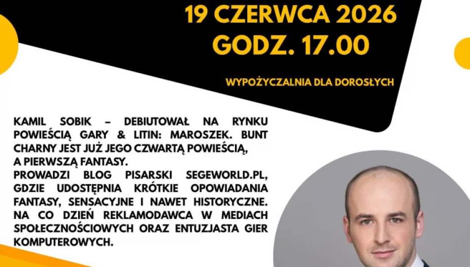  Biblioteka miejska zaprasza na ostatnie przedwakacyjne spotkanie z literaturą - zdjęcie 1